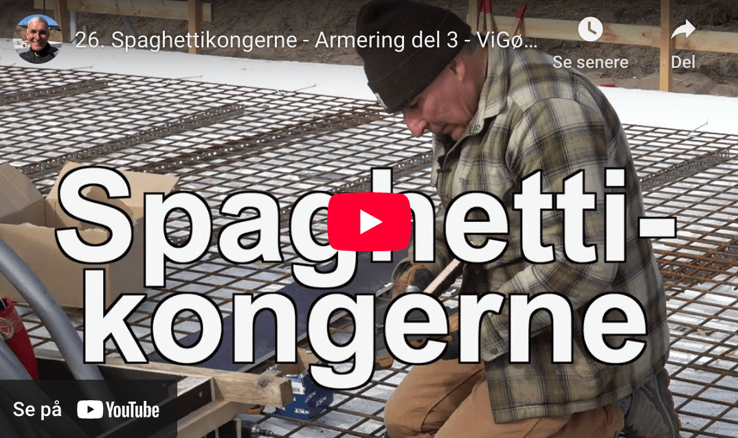 Skærmbillede fra Thomas Uhrskovs YouTube-video af hans fundering på blød jord i Klitmøller